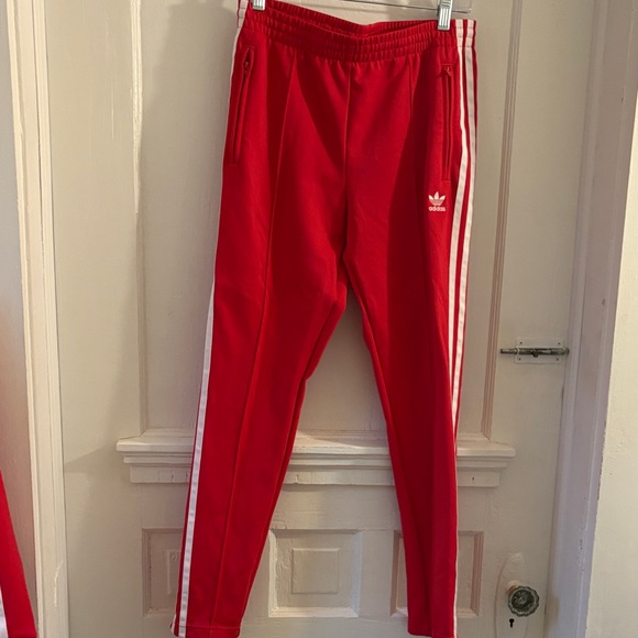 Adidas Red Tracksuit with White Accents - Picture 7 of 12